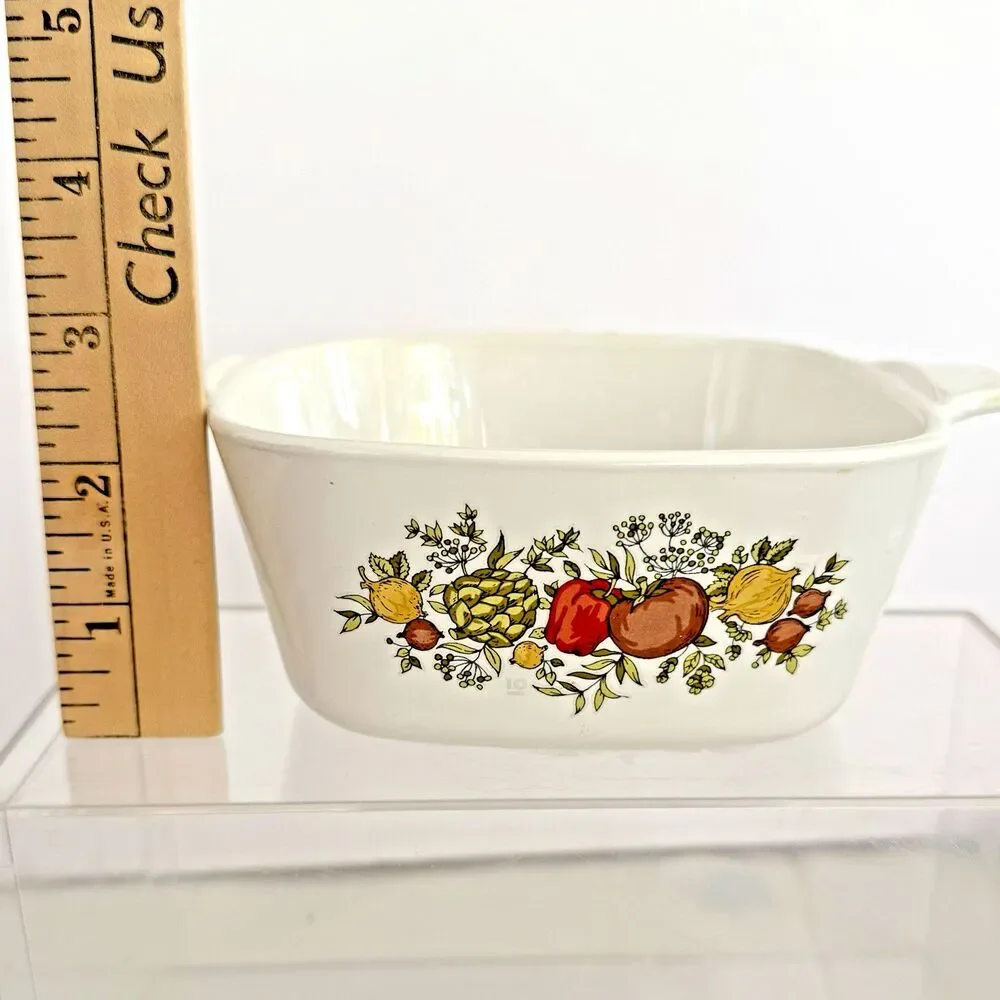 Vintage Corning Ware Spice of Life Mini Casserole Dish P-43-B No Lid 2 3/4 cup